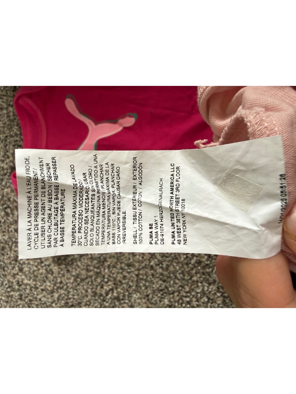 Puma Baby Girl Pink Bundle of 2 Onesies Size 6-9 Months - Picture 2 of 4